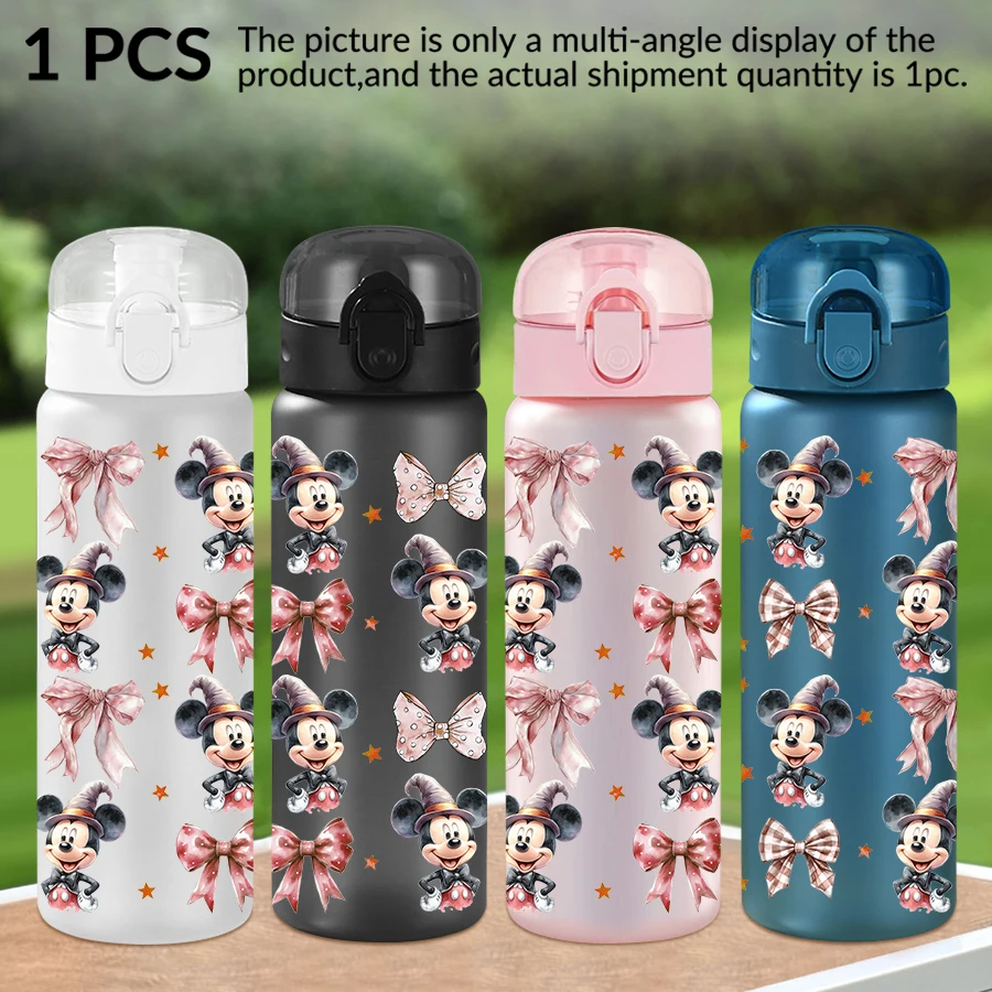 

1Pc Disney Minnie Bow Pattern 26oz Plastic Water Bottle Outdoor Sports Water Cup Birthday/Homecoming Gift