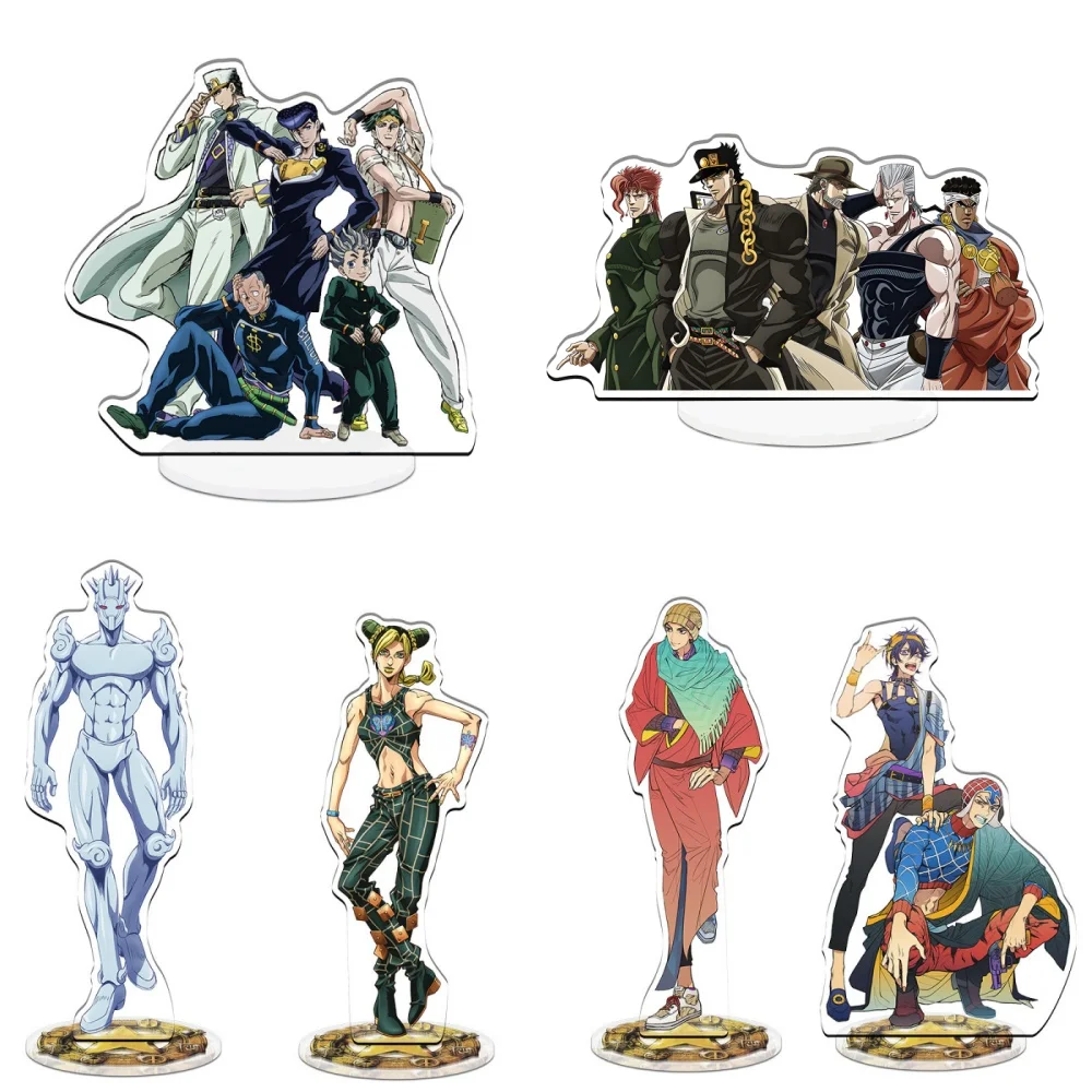 

Anime Figure JoJo Bizarre Adventure Cute Cosplay Acrylic Stand Model Plate Desk Decor Standing Sign for Friend Gifts