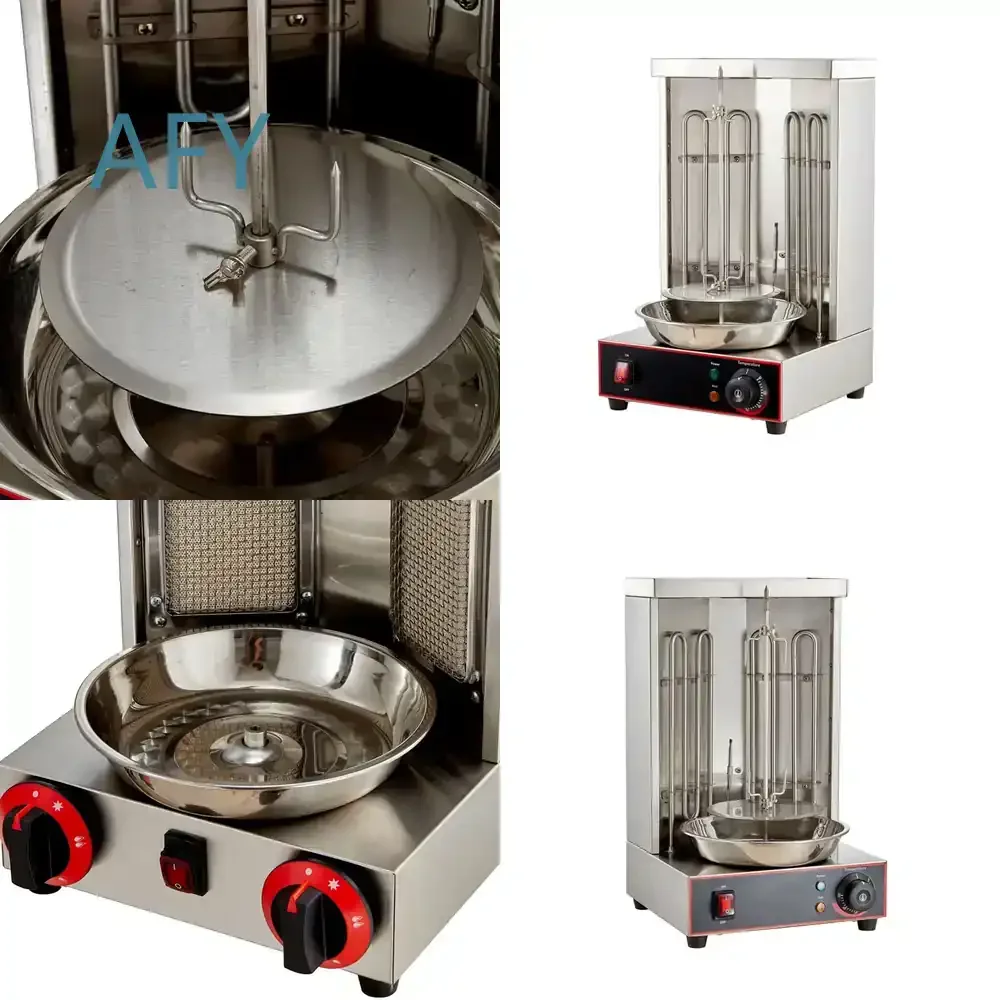 Commercial Turkey Doner Kebab Roaster for Electric Gas Grill Outdoor Barbecue Meat Griddle Large Electric Grill for Food