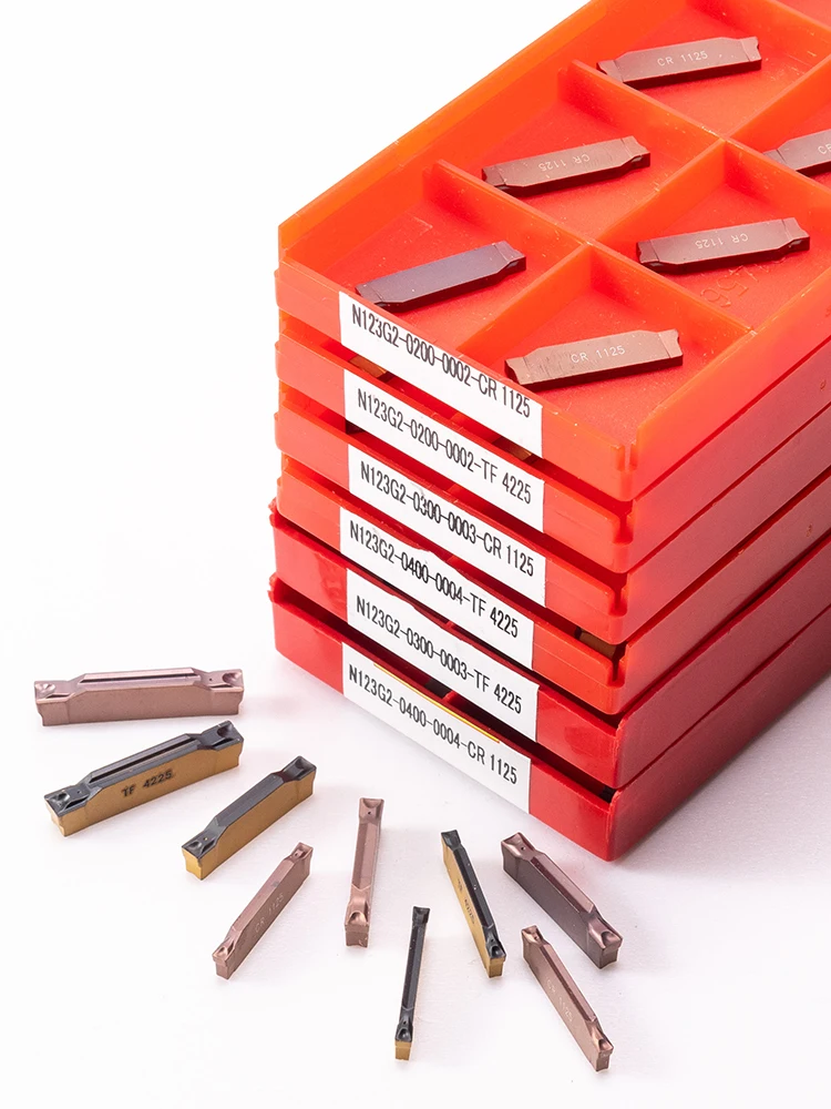 Imagem -06 - Grooving Tool N123g2 0300 0200 0400 Cr1125 Tf4225 mm mm mm Inserções de Carboneto Torno Sulco Lâmina Ferramenta de Corte Liga Dura N123g2