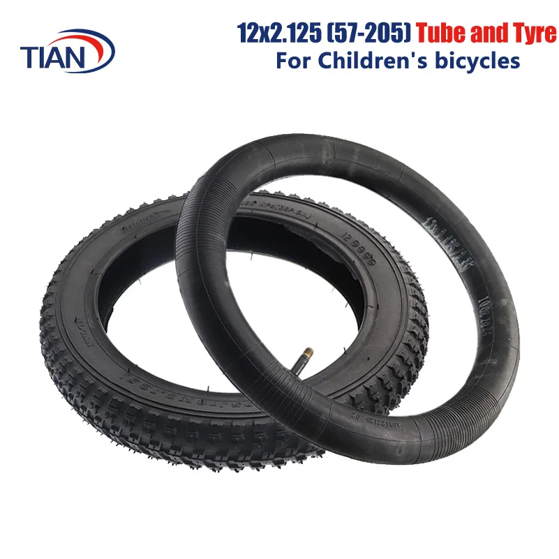 12inch superior quality 12x2.125 (57-205) Inner Tube Outer Tires for Children's bicycles and strollers