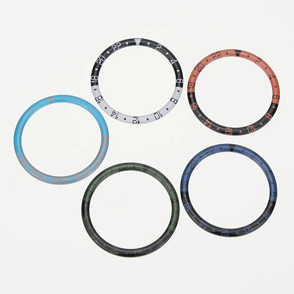 قبة الطباعة الزجاجية مع إدراج الحافة المسطحة ، GMT, 38 مللي متر, 31.6 مللي متر, SKX007