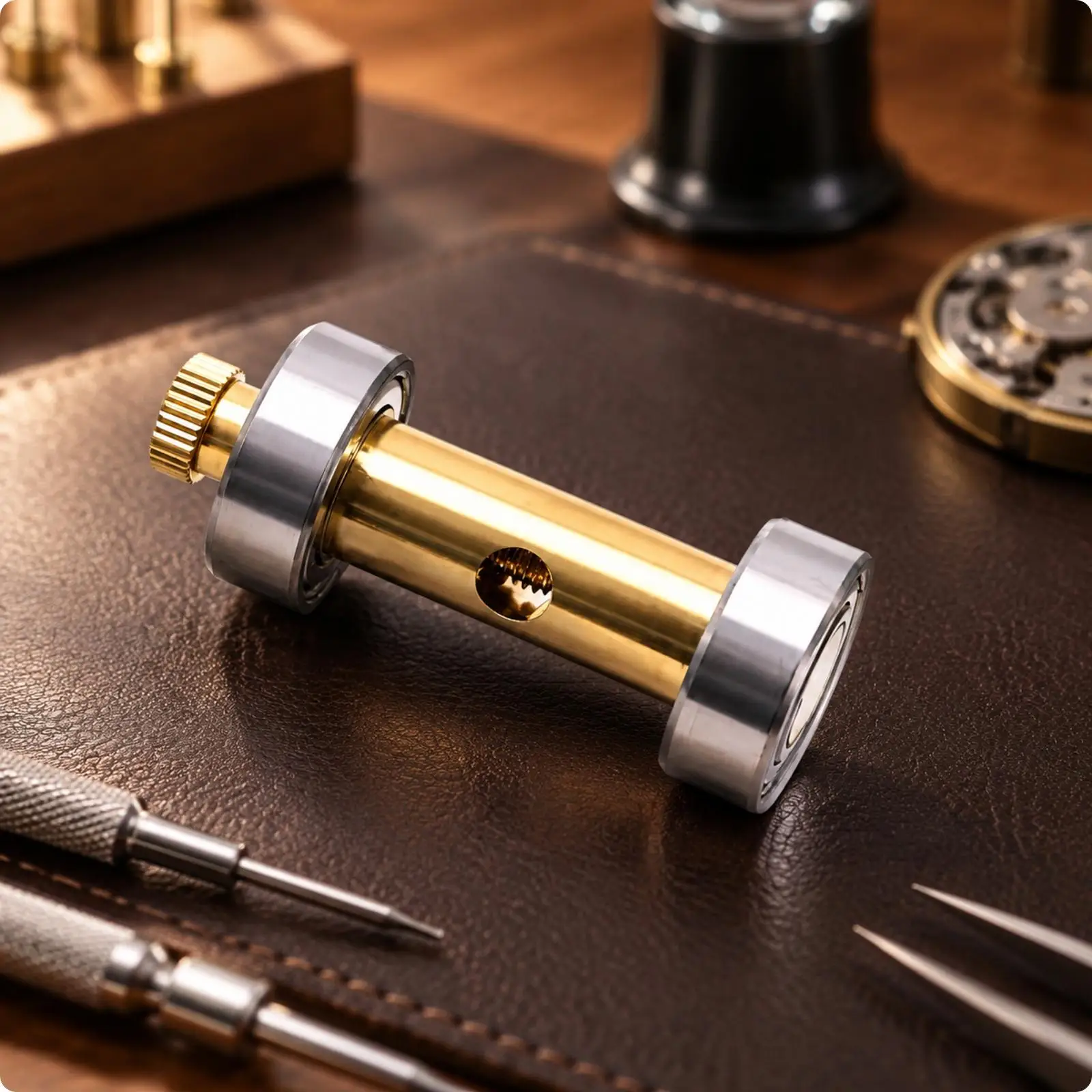 Screwdriver Tip Grinding and Reshaping Fixture Bearing-Supported Screwdriver Tip Reshaping Fixture for Watchmakers