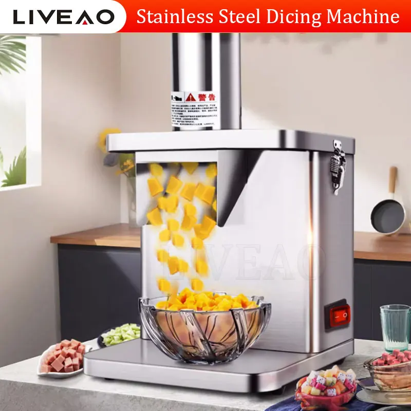 Automatic Vegetable Dicing Machine Commercial Carrot Potato Onion Granular Cutter Dicer Electric Multifunctional Slicer Shred