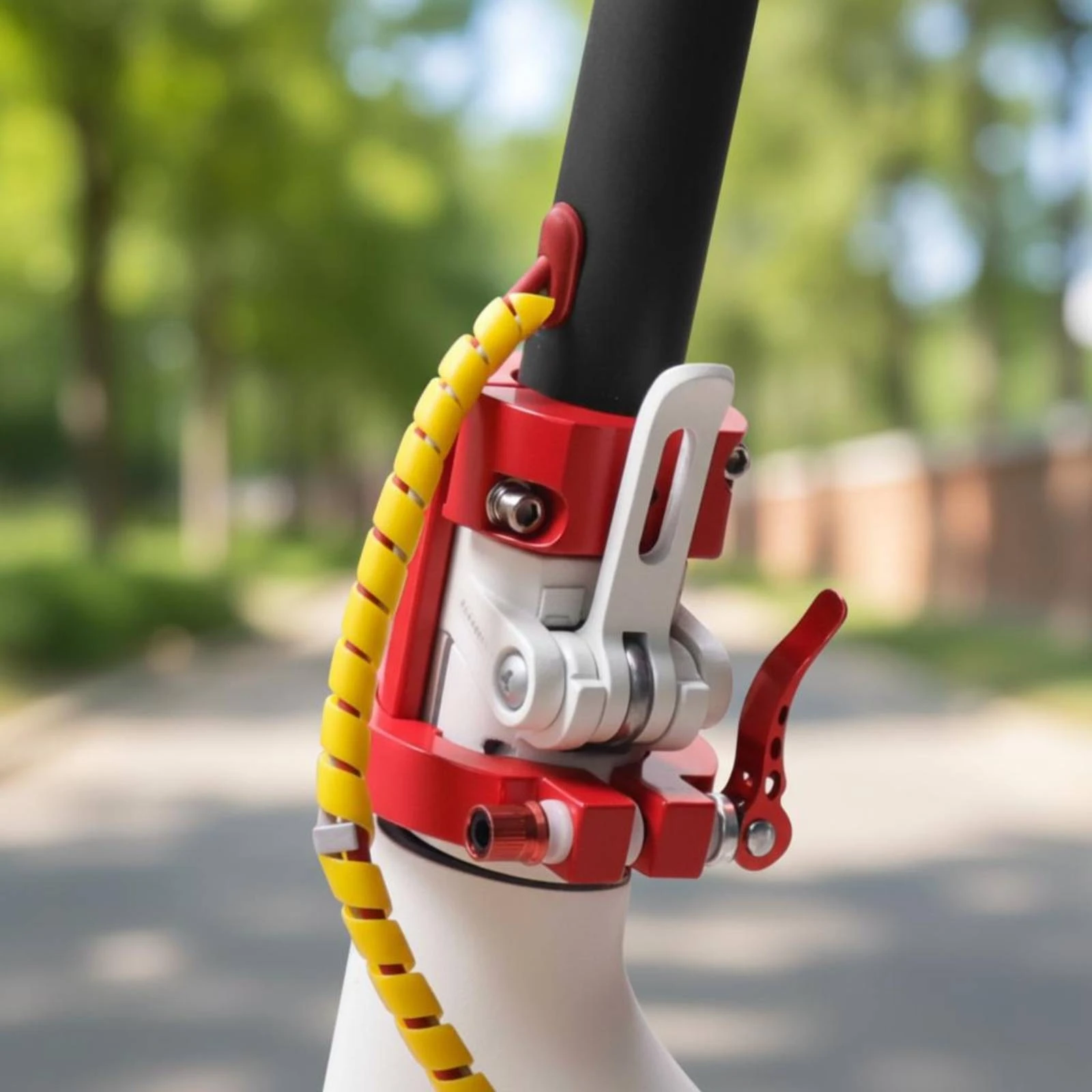 

Scooter Folding Clamp Replacement Part Aluminum Alloy Scooter Clamp Mobility Accessory Easy Installation Lightweight