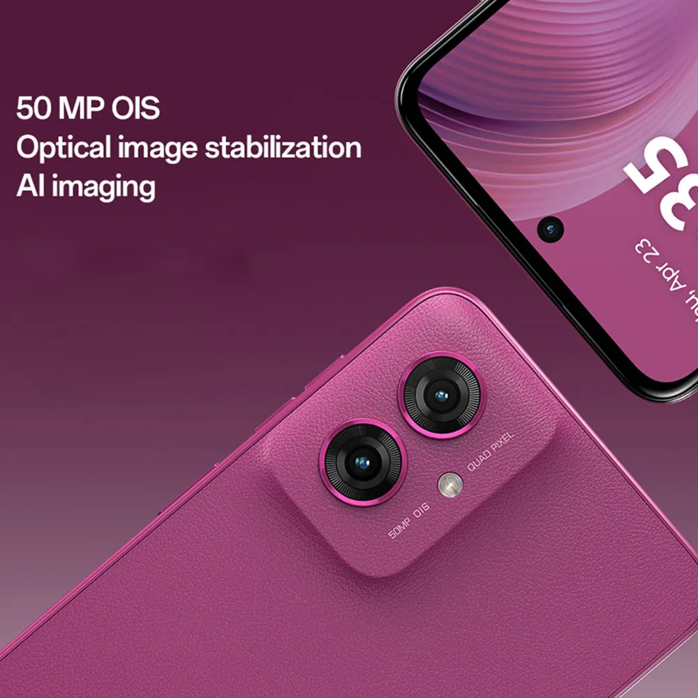 Motorola Moto G55 5G Smartphone 6.5'' 120Hz FHD+ Screen 50MP Dual OIS Camera Dimensity 7025 Octa Core 5000mAh Battery