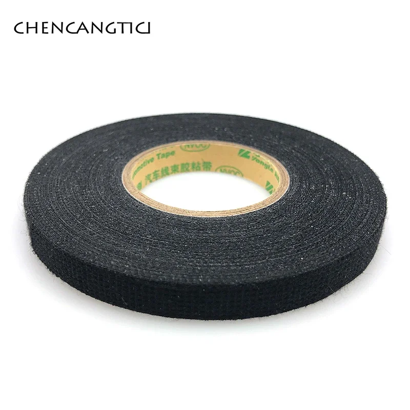 

Width 9 Mm Length 15M Automotive Tape High Temperature Adhesive Cloth Tape for Cable Harness Wiring Loom