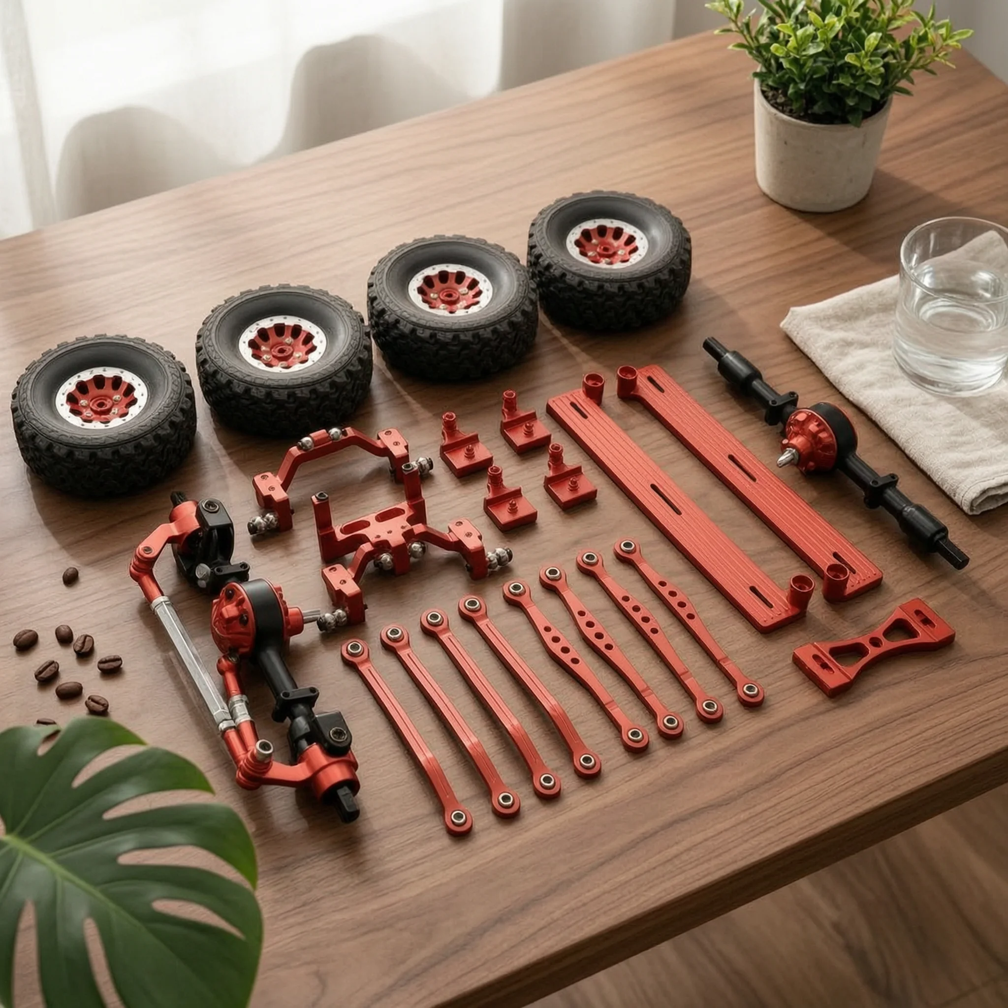 RC Truck Upgrade Axle Assembly High Strength Chassis Part Kit for 1 16 Off-road Use Hobby Model Building