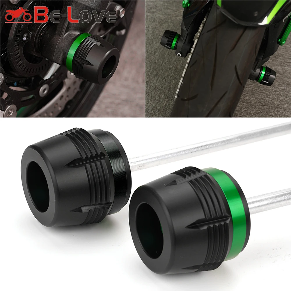 لكاواساكي Z900 Z650 Z 900 650 Z650RS Z750 Z750S Z800 Z1000 Z1000R دراجة نارية الجبهة عجلة شوكة المنزلق المحور تحطم حامي غطاء