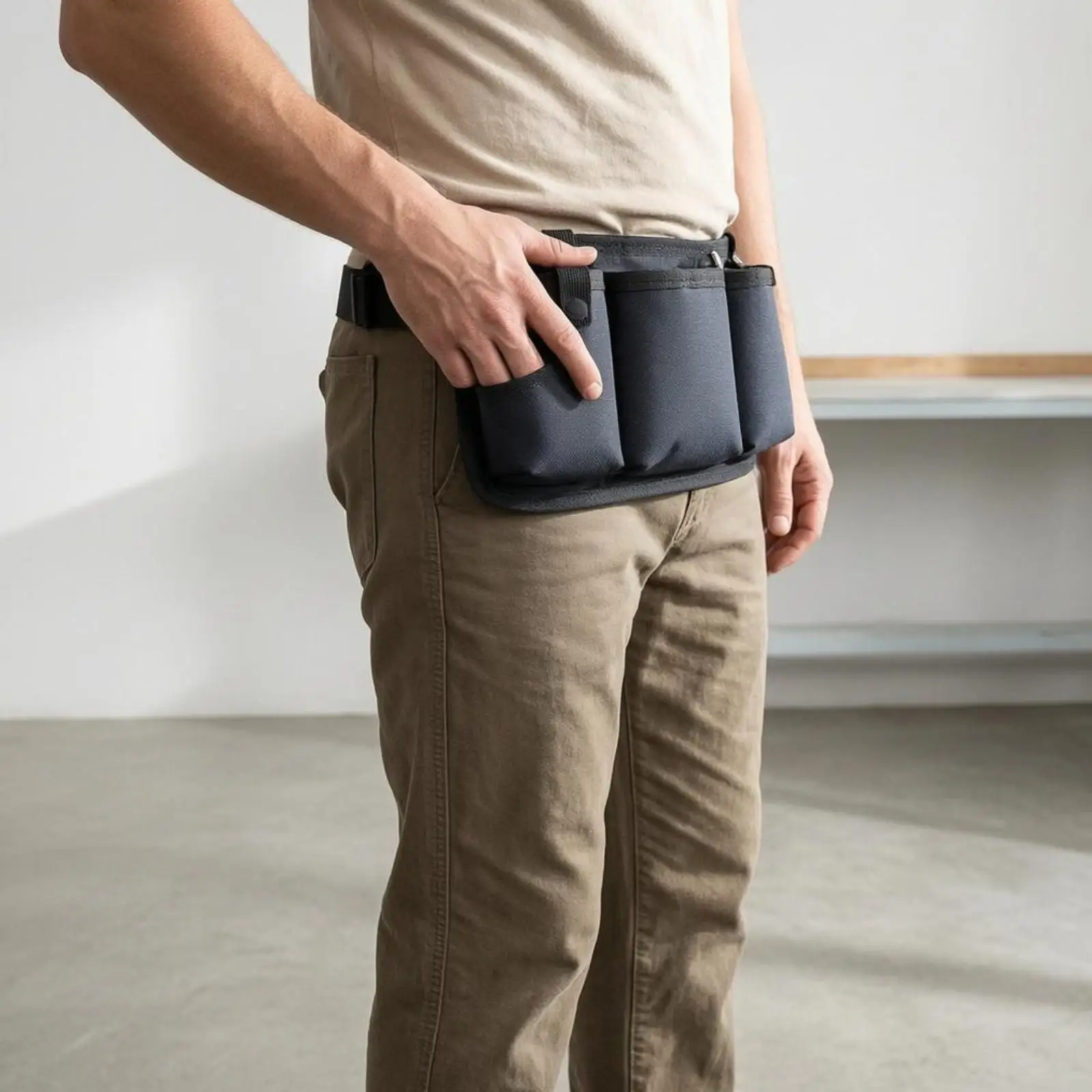 Tool Waist Bag Versatile Electrician Apron Tool Bag Pouch Utility Waist Apron for Plumbers Gardening Lawn Care Electricians