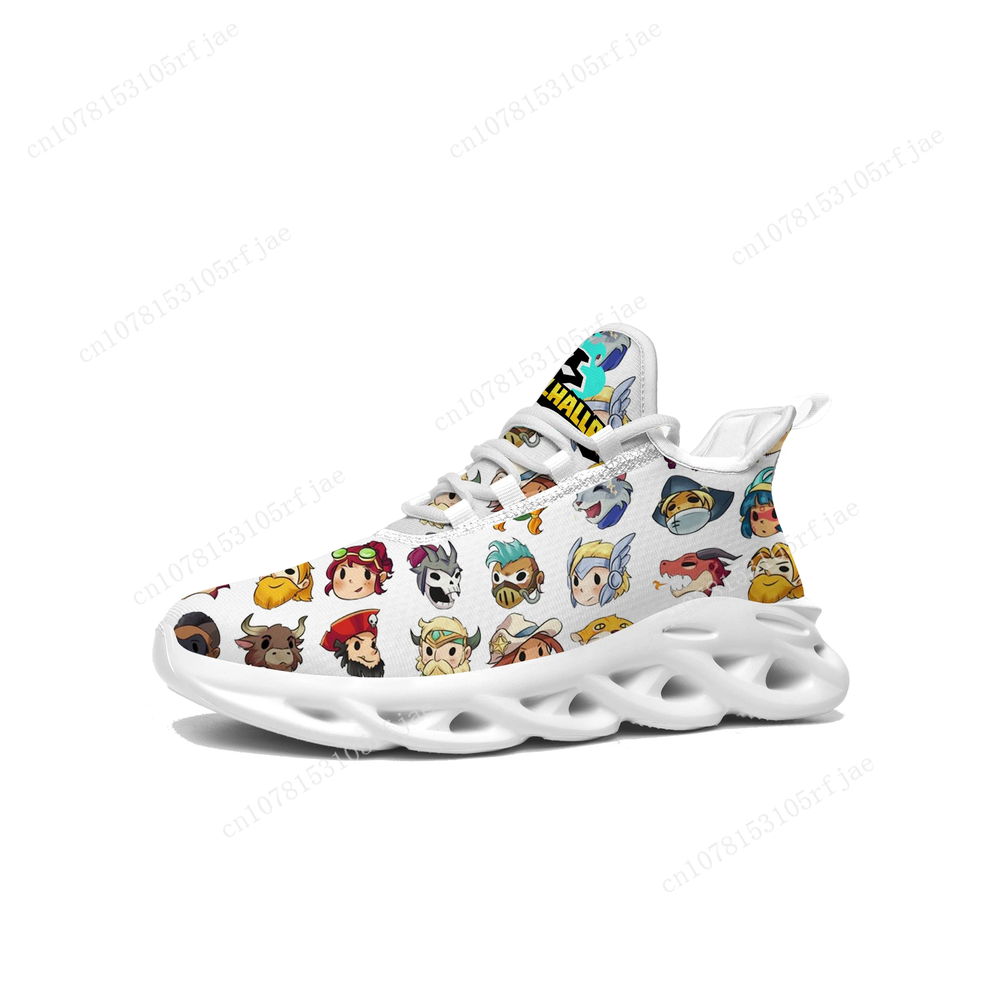 Brawlhalla Sneakers Hot Cartoon Game Heren Dames Tiener Sport Hardloopschoenen Hoge Kwaliteit Mode Op Maat Gemaakte Veterschoenen