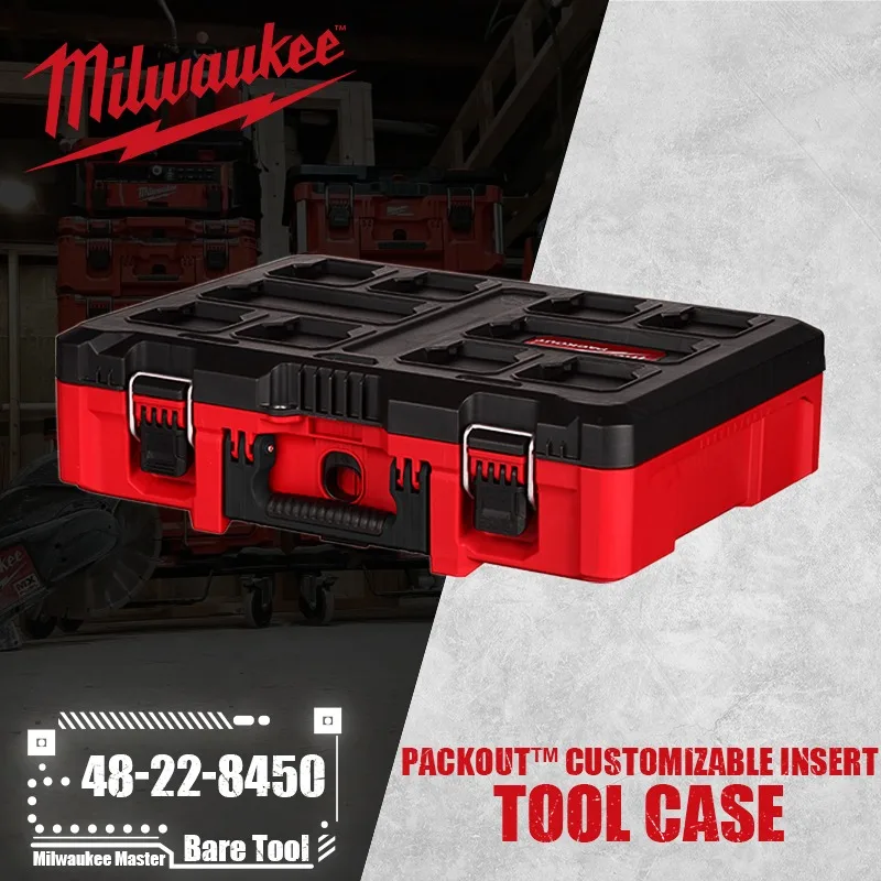 Milwaukee 48-22-8450 PACKOUT™ 도구 케이스: 맞춤형 인서트로 현장에서의 효율을 극대화하다