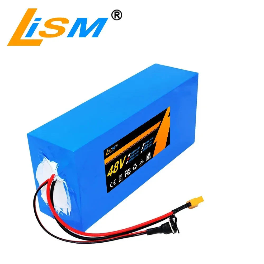 21700 13S6P 48V 60Ah lithium-ion battery pack 2000W power tool battery outdoor backup battery 80A BMS+54.6V charger