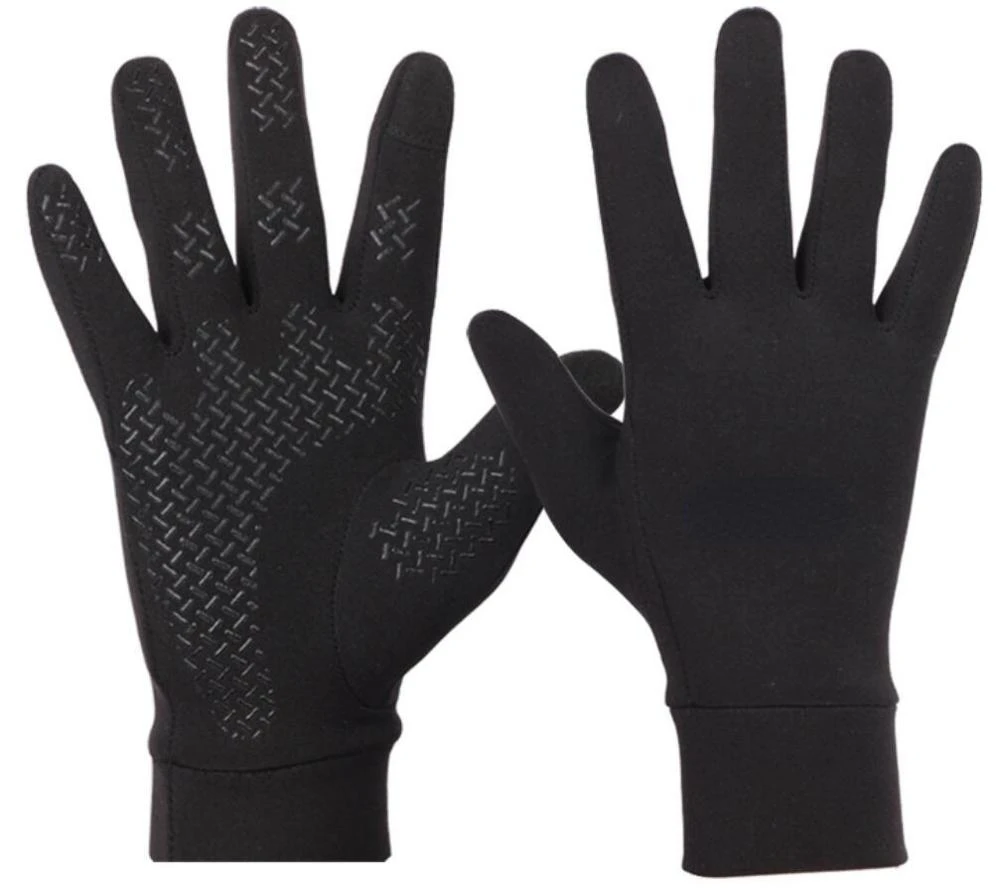 Touchscreen Anti Slip Silicone Gel Winter Thermal Warm Fleece Lining Running Bike Cycling Gloves