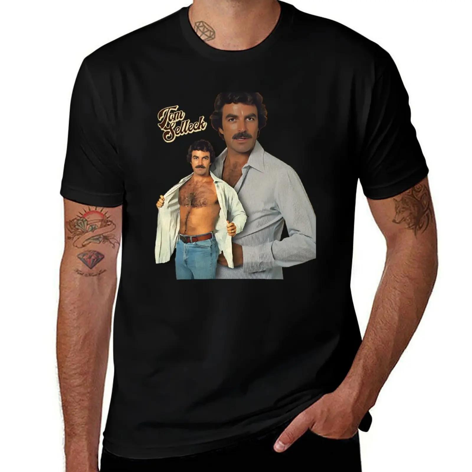 

Tom Selleck is the Daddy T-Shirt summer shirt boys animal print quick-drying mens t shirts top quality