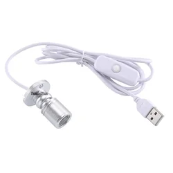 Reflektor Led USB 5V 1W 3W UV gablota do biżuterii powierzchnia lampy zamontowany szafka licznik obrotowy kąt przełącznik Usb interfejs