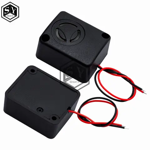 Anti-theft Car Burglar Alarm 6/12/15V 120dB Active High Decibel Buzzer Safe Box Burglar Alarm Car Accessories QSI-4840