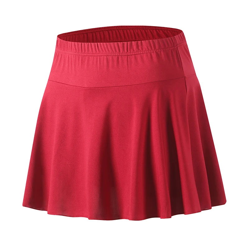 Kurzer Damenrock, Sommer, einfarbig, mehrfarbig, modische Yoga-Hose, Rock, Sport und Freizeit, vielseitig, bequem, trendig – Detail 7