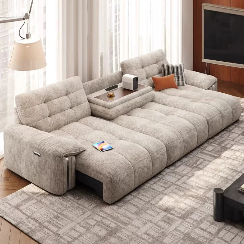 #Good Quality Recliner Sofa Microfiber Waterproof Relax Oversized Electric Sofa Modern Luxury Grey Divano Di Lusso Furniture Hom image 6