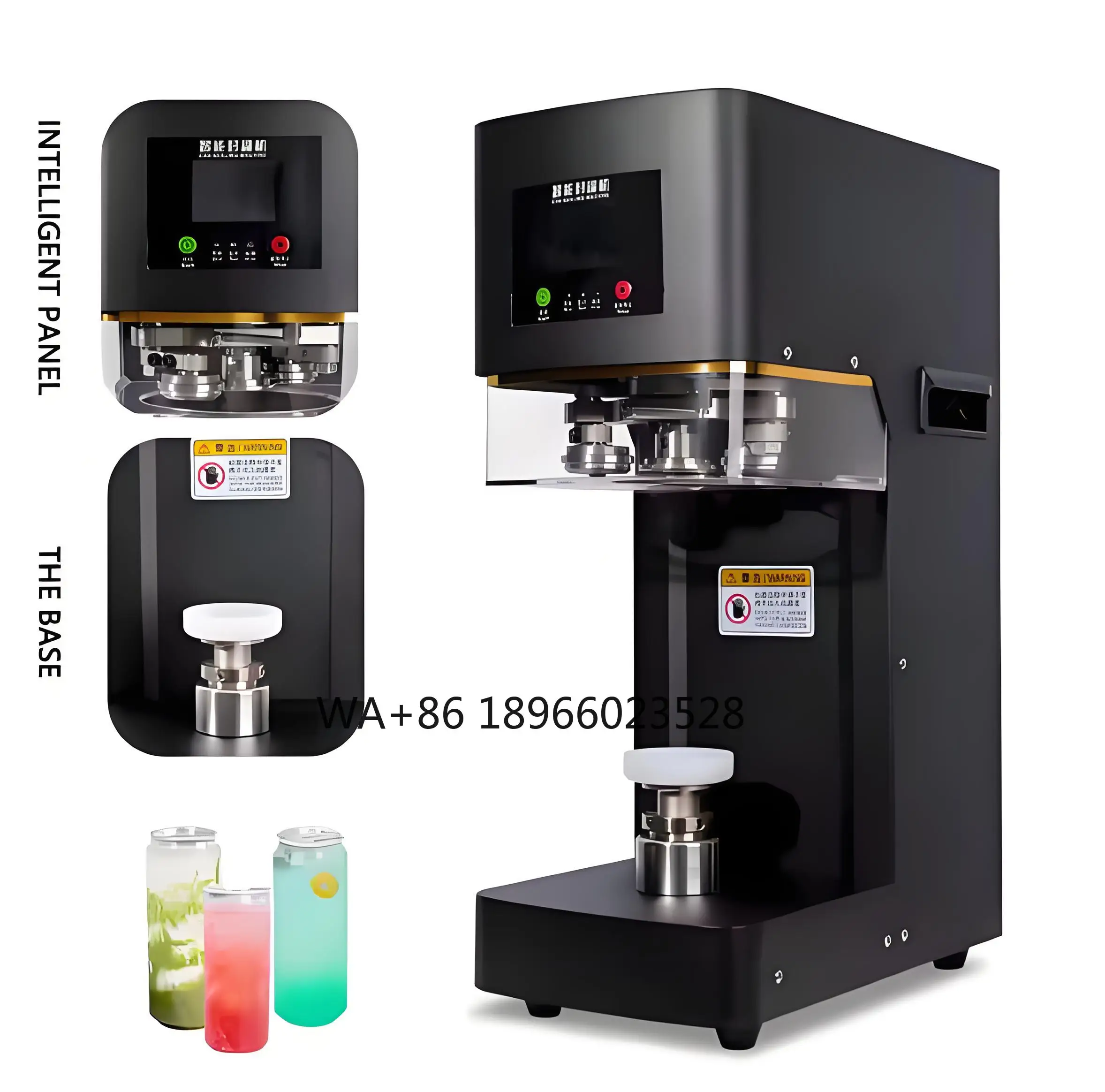 

Automatic Electric PET Plastic Beverage Bottle and Jar Can Sealing Machine Easy Open End Caps for Carton Packaging