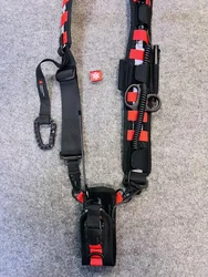 T9 Firefighter Lanyard Flame Blue Multifunction Lanyard Rescue Squad Hand Station Communication Bag Shoulder Strap