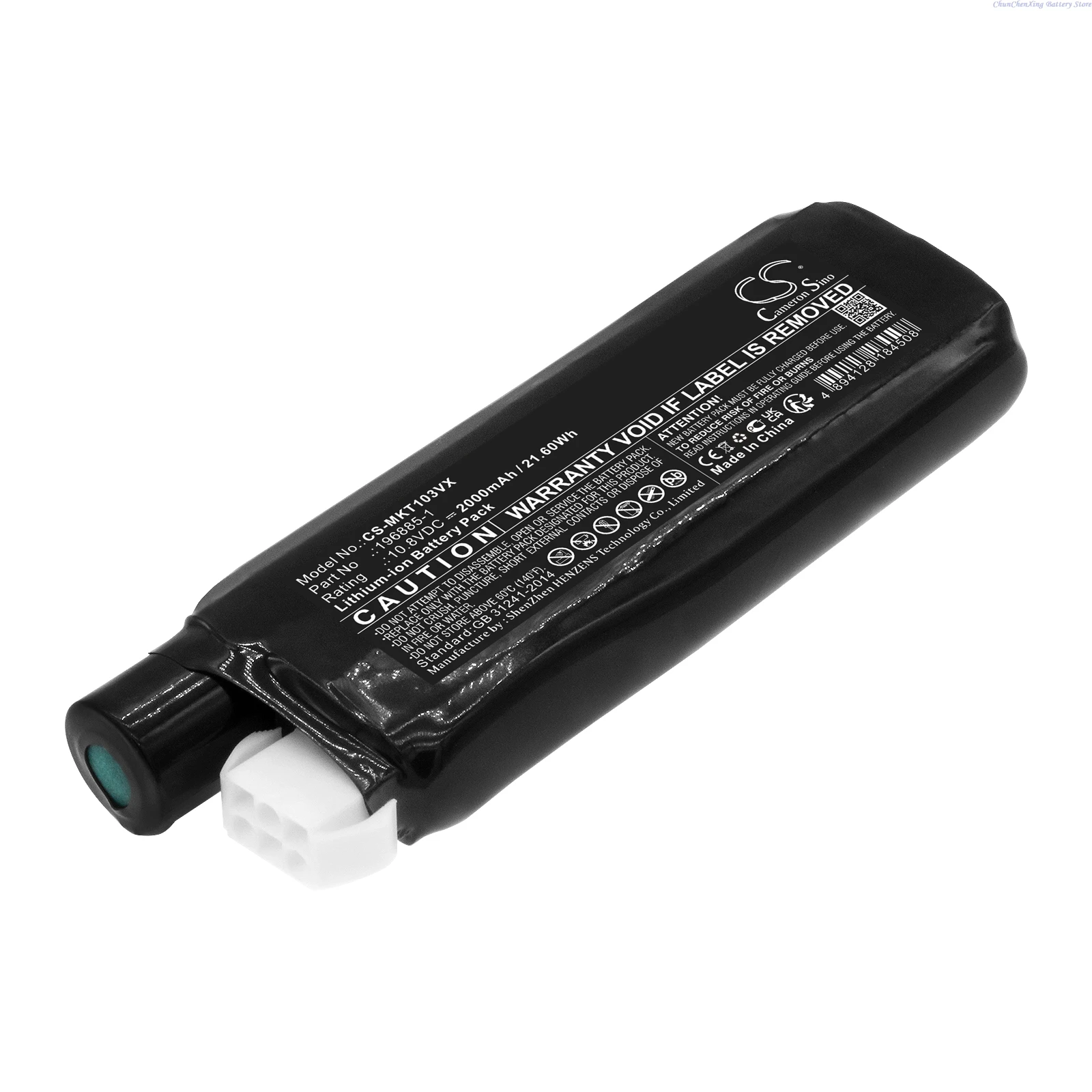 

10.8V 2000mAh Vacuum Cleaner Battery 196885-1 for Makita CL103D CL105D CL110D CL103DW CL105DW CL110DW CL103DX CL105DWI CL110DWI