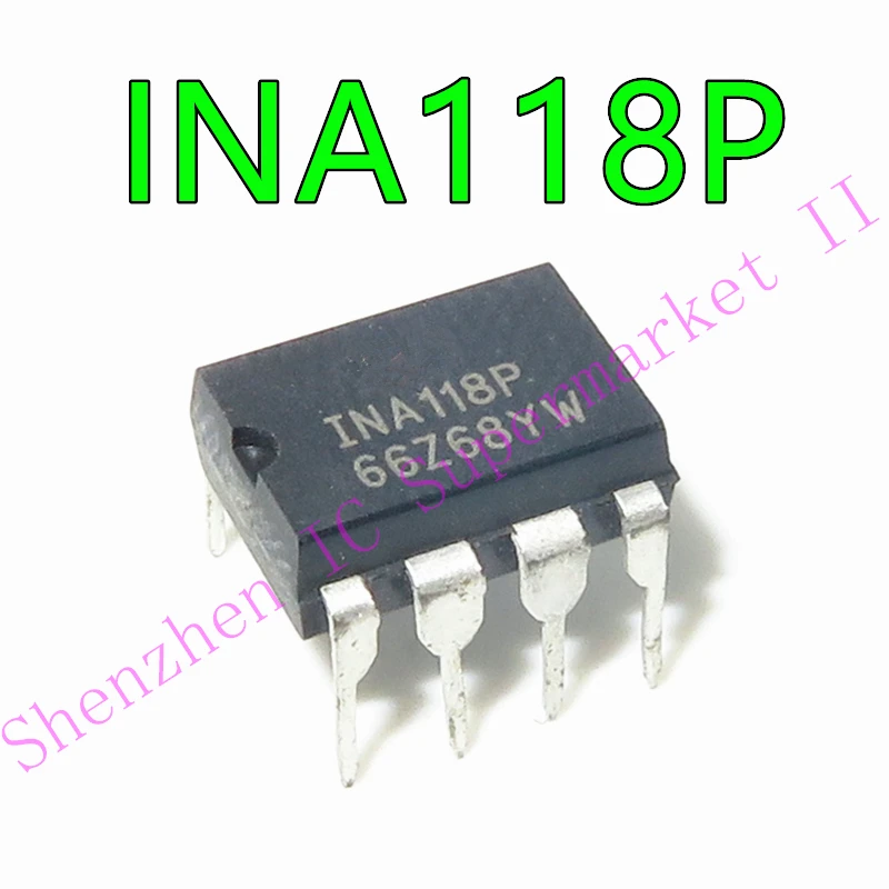 1pcs/lot INA118P INA118 DIP-8 Precision, Low Power INSTRUMENTATION AMPLIFIER