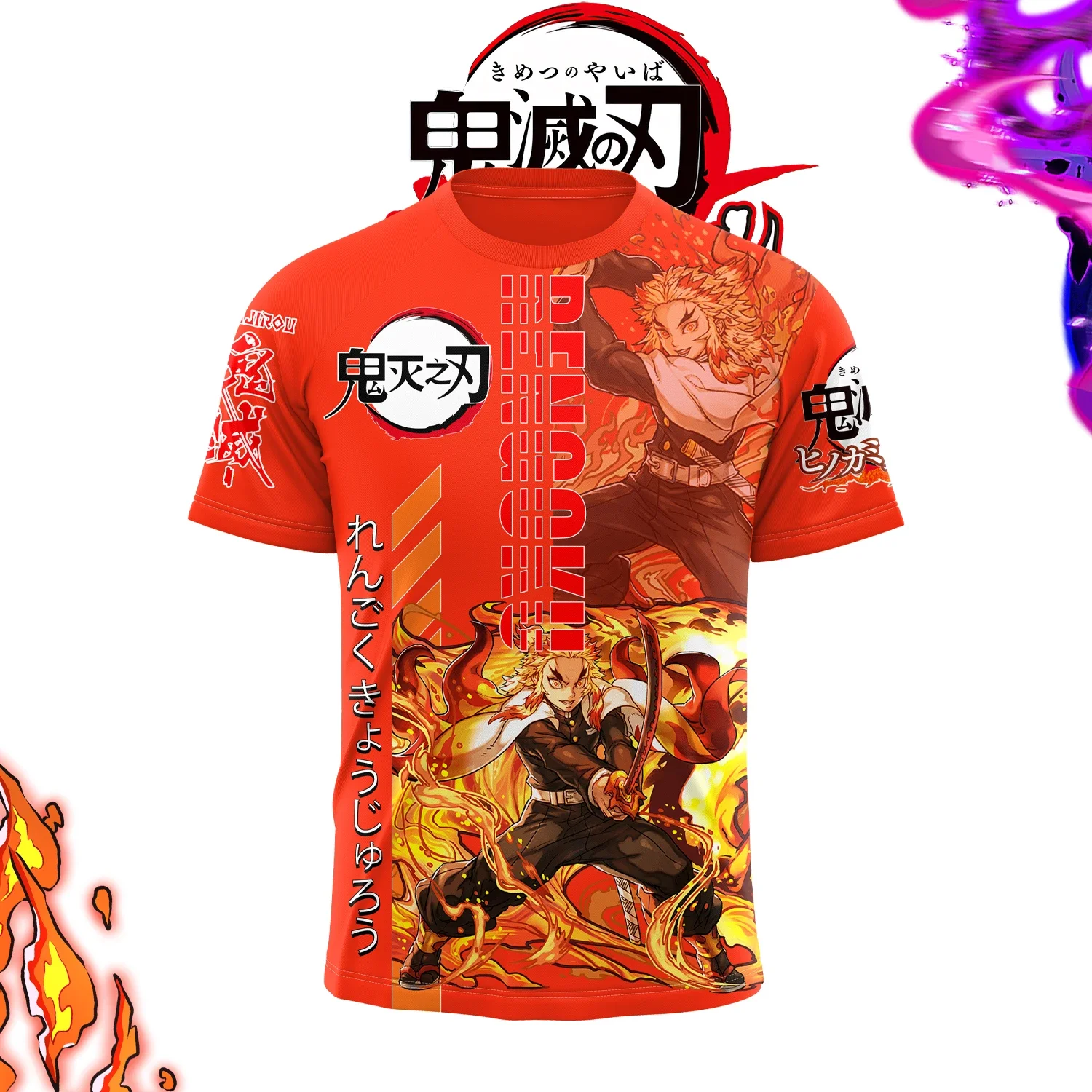 

Summer Anime Demon Slayer Kimetsu no Yaiba Kamado Nezuko Kochou Shinobu Cosplay 3D Print Fashion T-Shirt Cartoon Short Sleeve