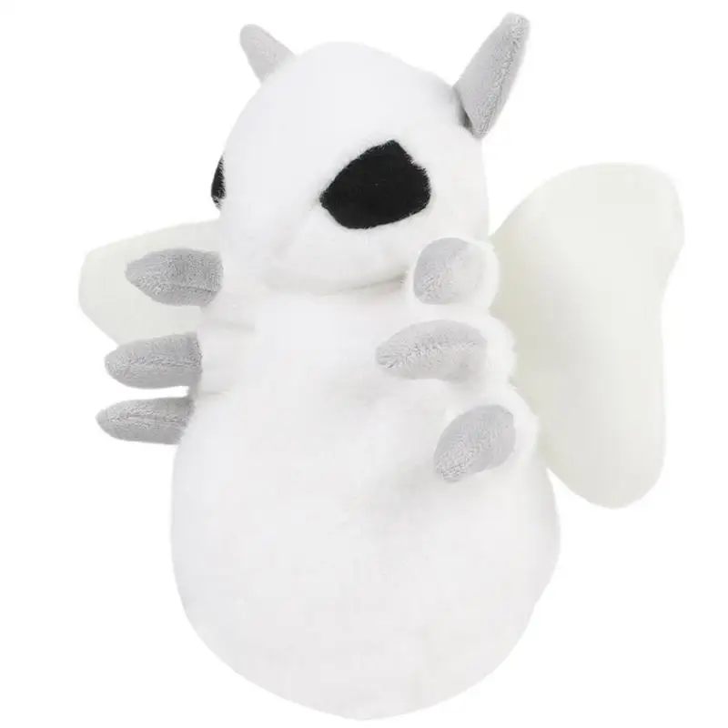 Mothman Plush Toys Moth Plush Pillow Soft Huggable Toys Soft Hugable Moth Stuffed Toy White Plush Mothman Pillow For Sofa Cafe