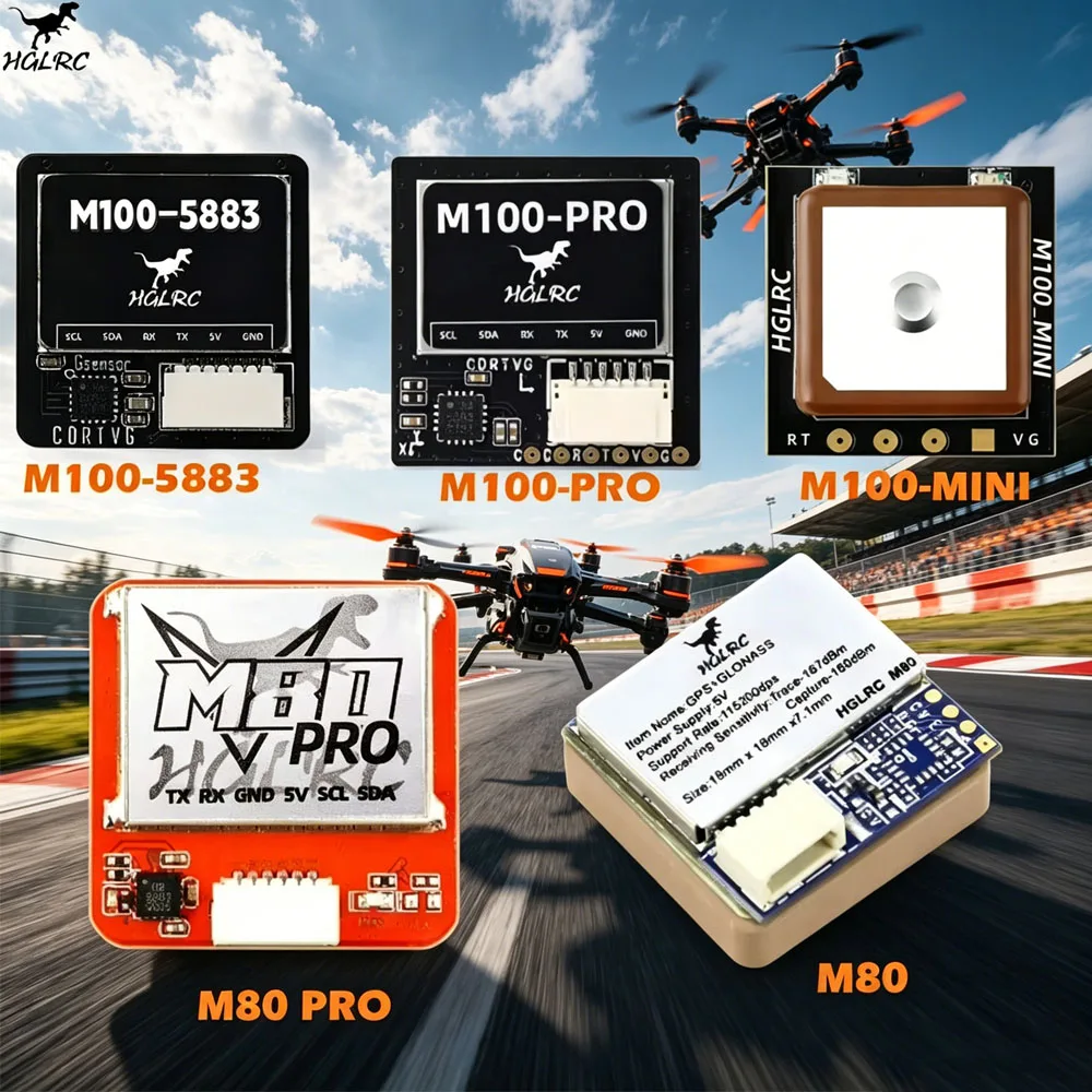 HGLRC M100-5883 GPS/ M100-PRO GPS / M100 MINI GPS /M80 PRO /M80 GPS for FPV Racing Drone Quadcopter Freestyle RC Drone Parts