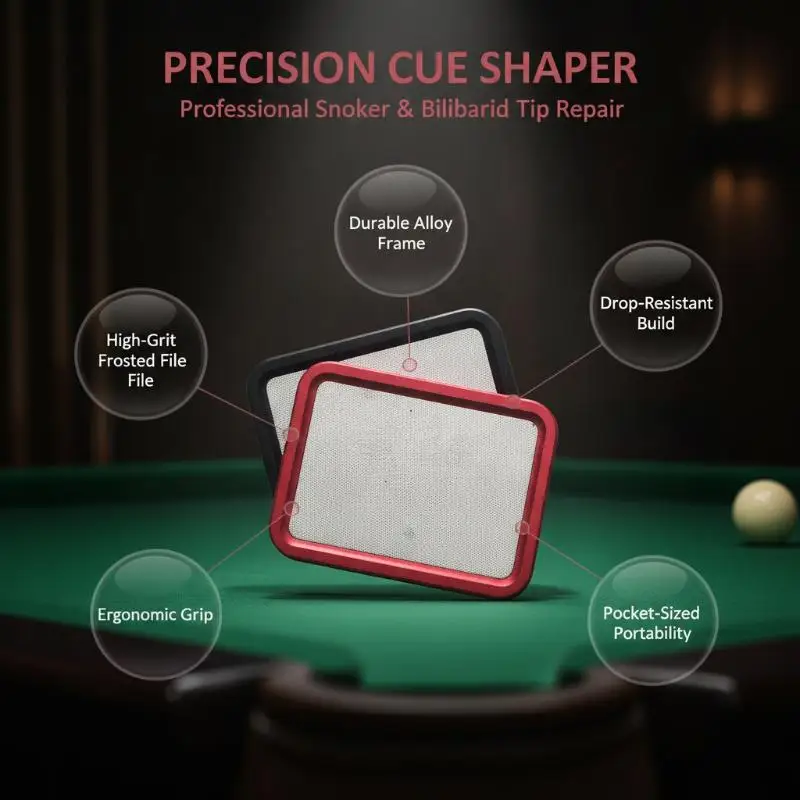 Easy Carry Aluminum Cue Tip Shaper Fast Effective Pool Cue Corrector for Outdoor Indoor Billiard Game Use