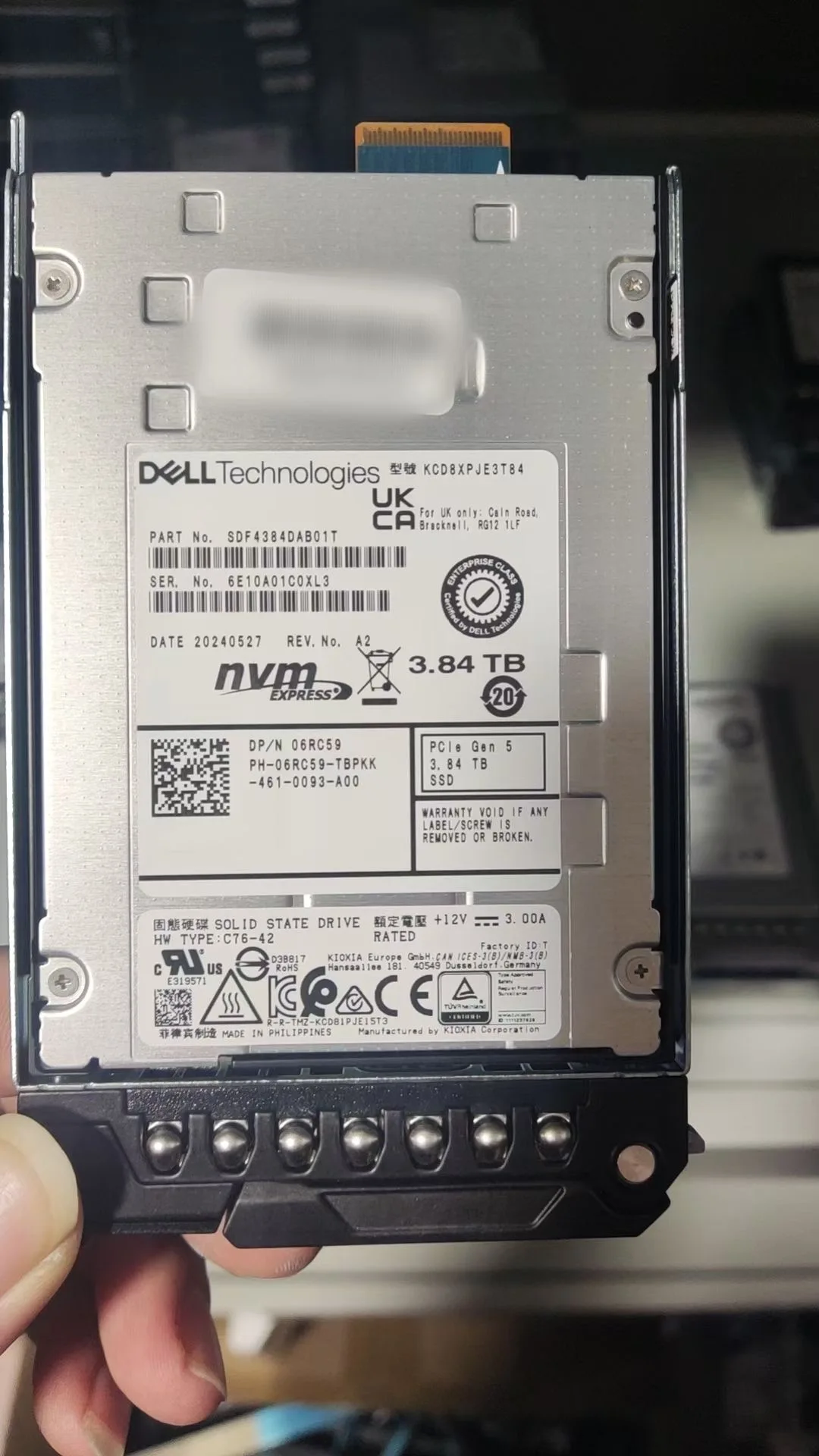 

06RC59 3.84TB PowerVault ME Series ME5012 2U Storage Array NAS Rack Server with USB and SAS Interface New Condition in Stock