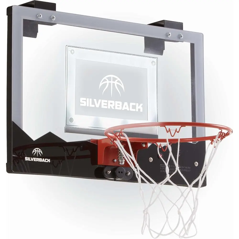 

23 LED Illuminated Mini Basketball Hoop with Ball and Air Pump, Black