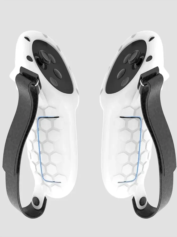 배터리 보호 기능이 있는 실리콘 컨트롤러 커버 케이스, 메타 퀘스트 3 VR 헤드셋 그립 보호대, 10 인 1