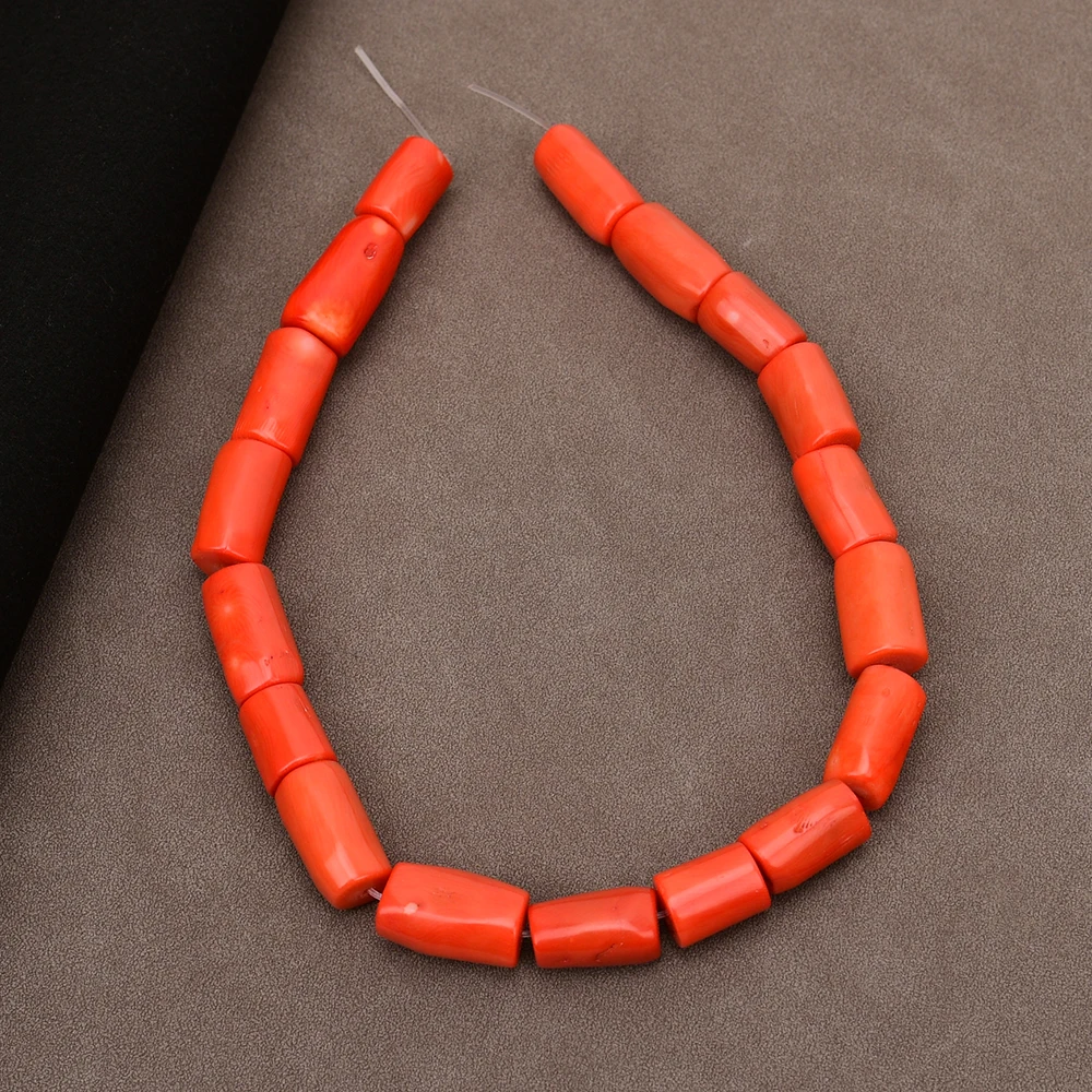 

APDGG Orange Coral Irregular Nugget Loose Beads DIY Jewelry Handmade Accessories Beads