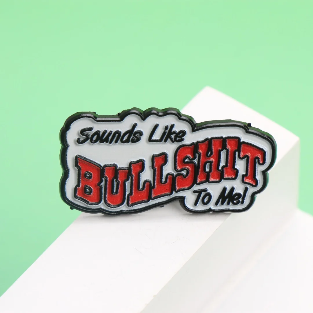 

BULLSHIT Enamel Pin Funny Punk Cartoon Lapel Badge DIY Decor Gift for Backpack Clothing Accessories"