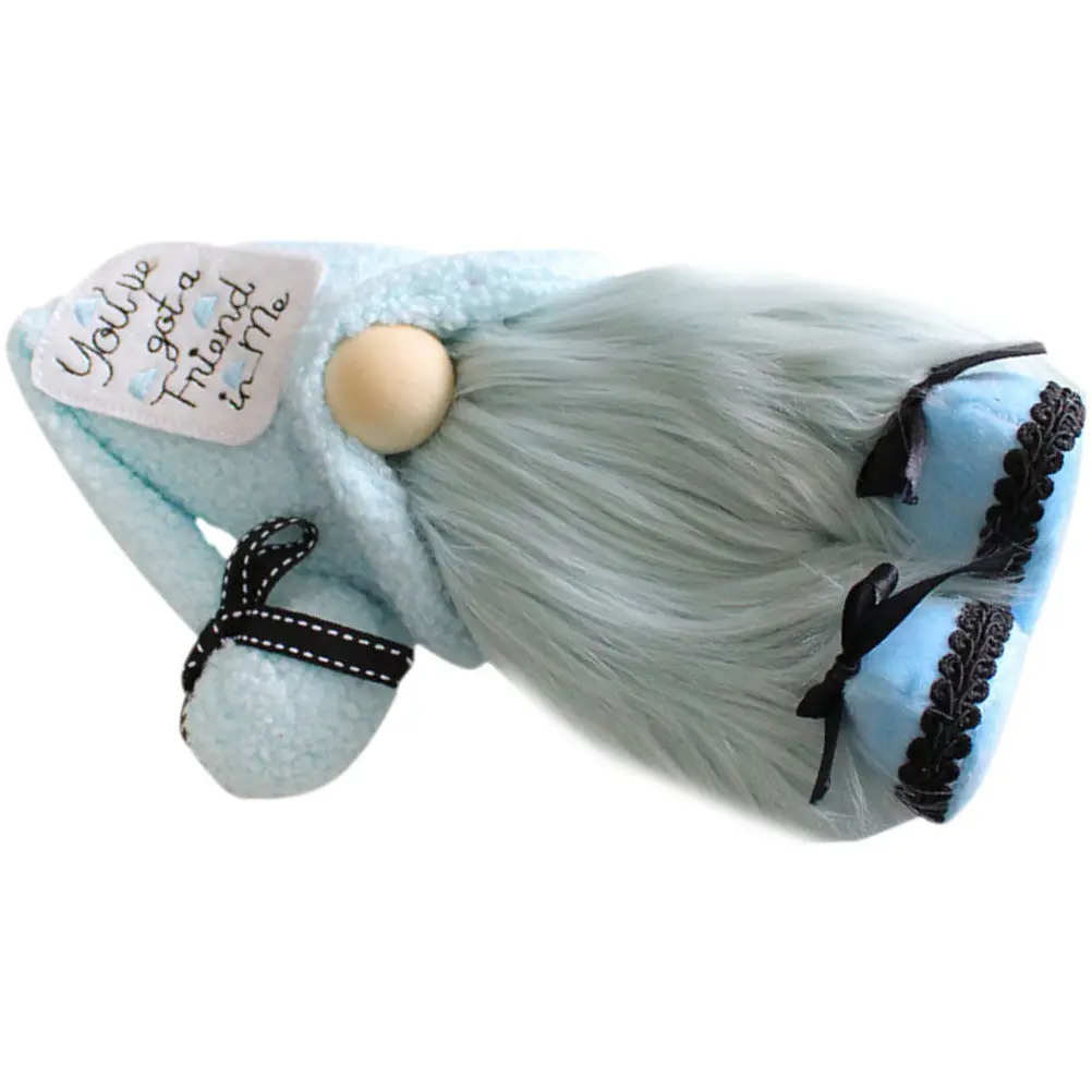 

Festival Blue Dwarf Decoration Lovely Gnome for Home Office Window Shop Display Tabletop Desk Summer Sea Theme Decorative Scene