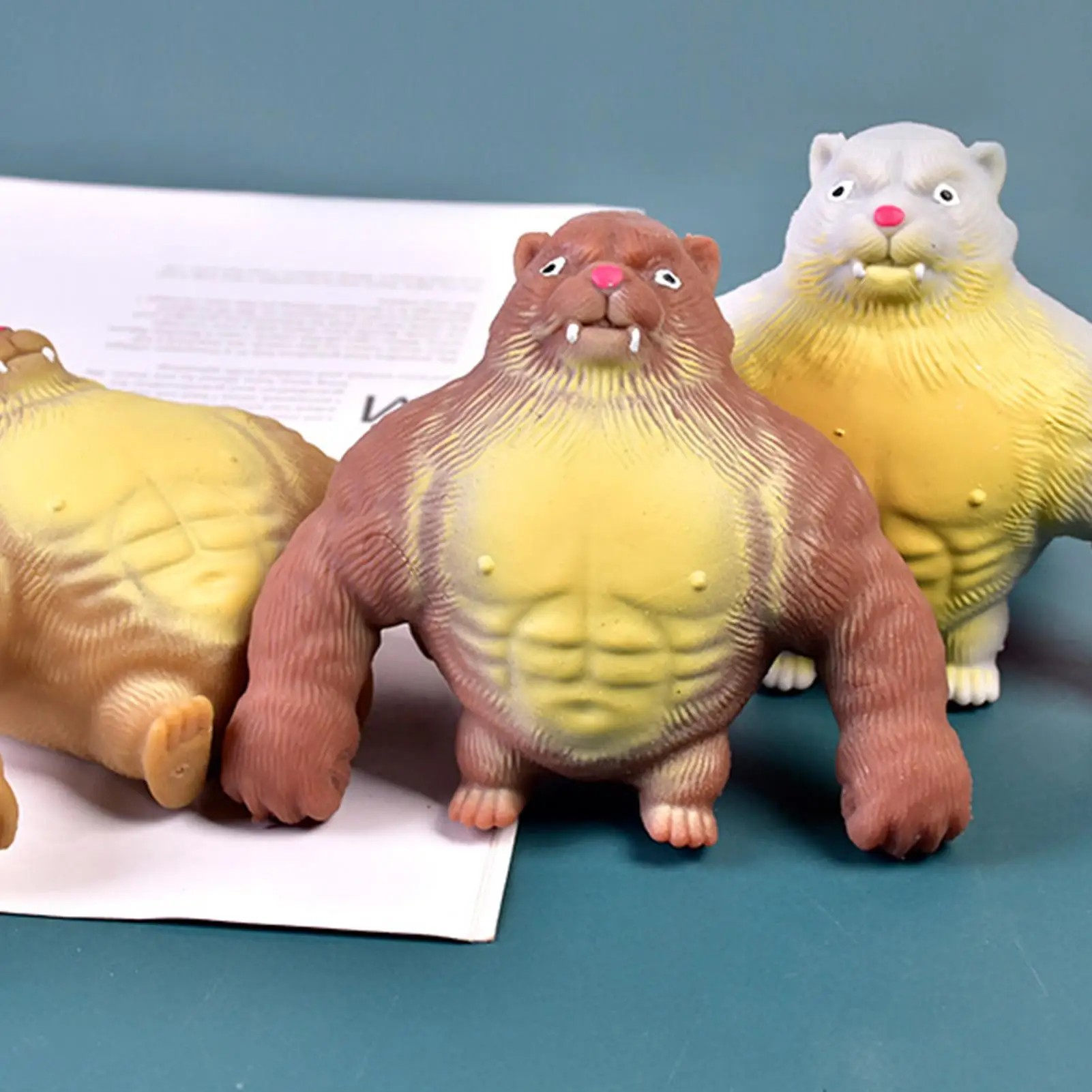 ของเล่นบีบรูปเสือจิ๋ว บีบแล้วคืนรูปช้าๆ ช่วยคลายเครียด สนุกสำหรับเด็กชาย เด็กหญิง และผู้ใหญ่ ของขวัญวันเกิด คริสต์มาส ปีใหม่