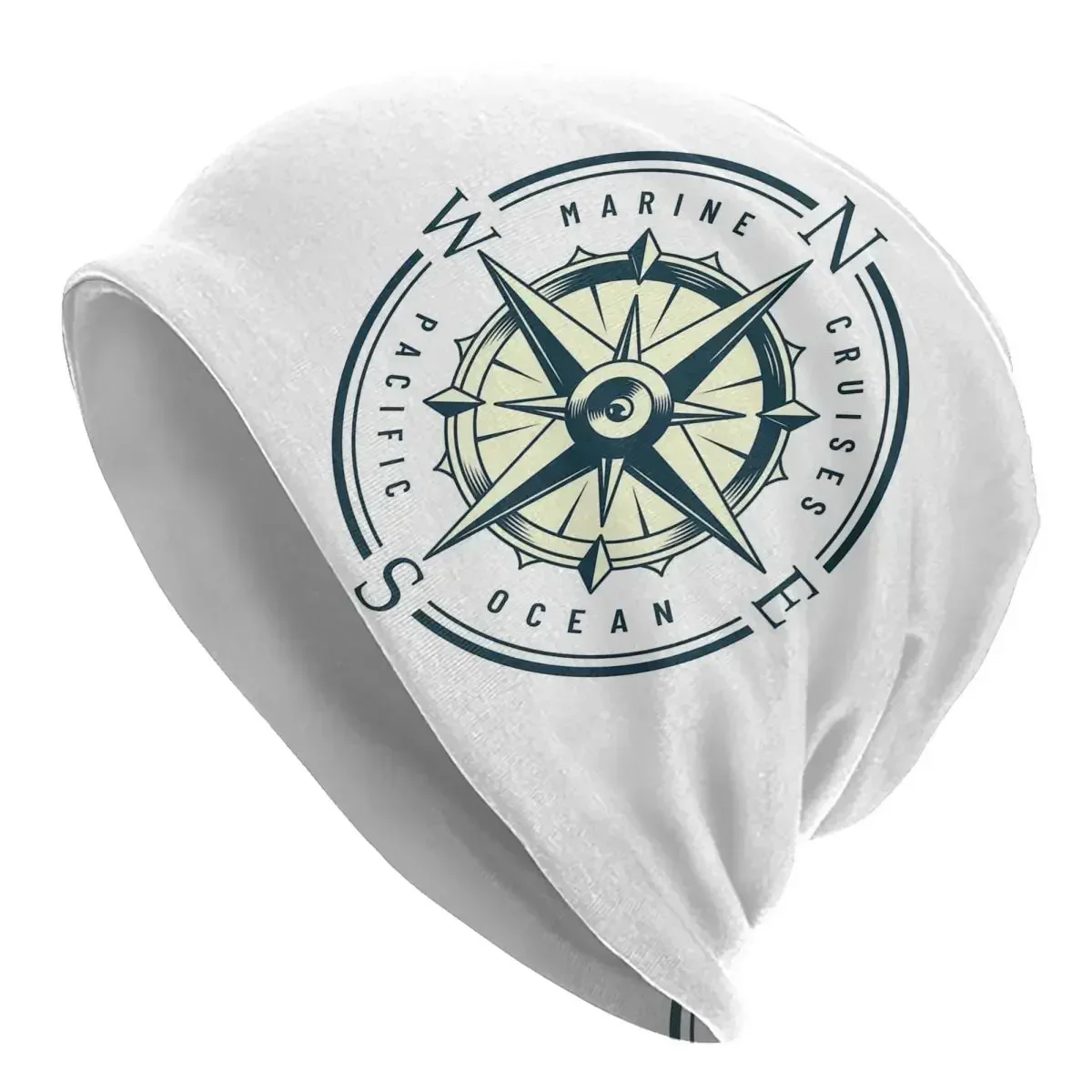 Marine Cruises Pacific Ocean Compass Men Women Adult Beanies Caps Knitting Bonnet Hat Warm Hip Hop Autumn Winter Skullies Hats