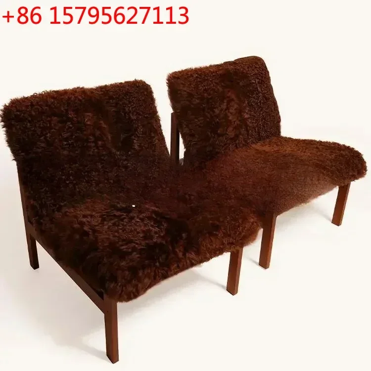 

Средневековое кресло-софа для дома, гостиной, небольшой квартиры, в ретро-стиле, из массива дерева, для отдыха, с обивкой из овечьей шерсти