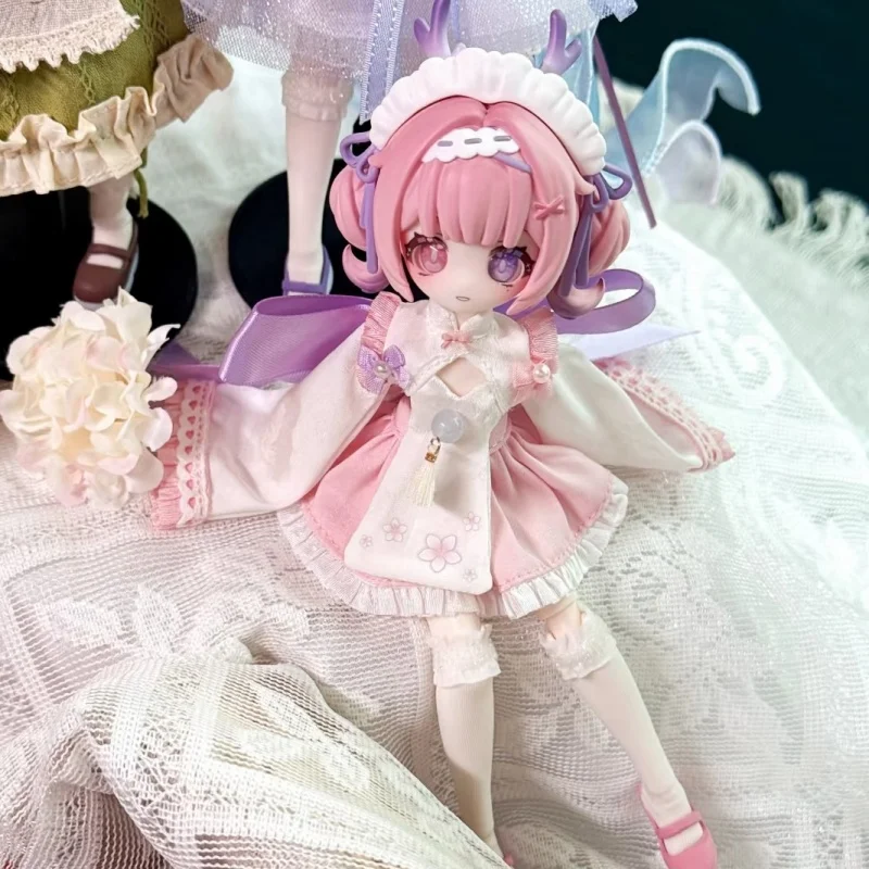 In Magazzino 100% Genuino 1/12 Bjd Meki Cuore Di Creazione Cieco Scatola Comune Mobile Action Giocattoli Figura Fai Da Te Ragazza Di Compleanno Ragazza ornamento