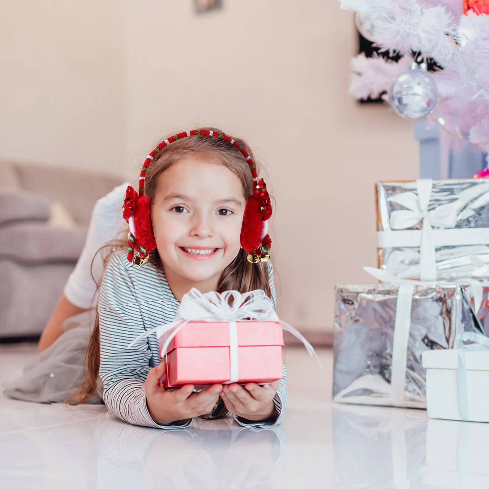 3 szt. Świąteczne nauszniki z motywem Świętego Mikołaja, bałwana i renifera, ciepłe osłony na uszy, zimowe akcesoria na imprezy świąteczne dla kobiet i mężczyzn