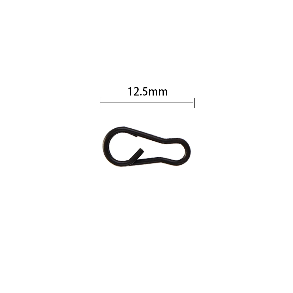 

Link Matte Black Fishing Tools Quick Change Rolling Swivels Fishing Tackle Fishing Clips Fishing Terminal Fishing Connector