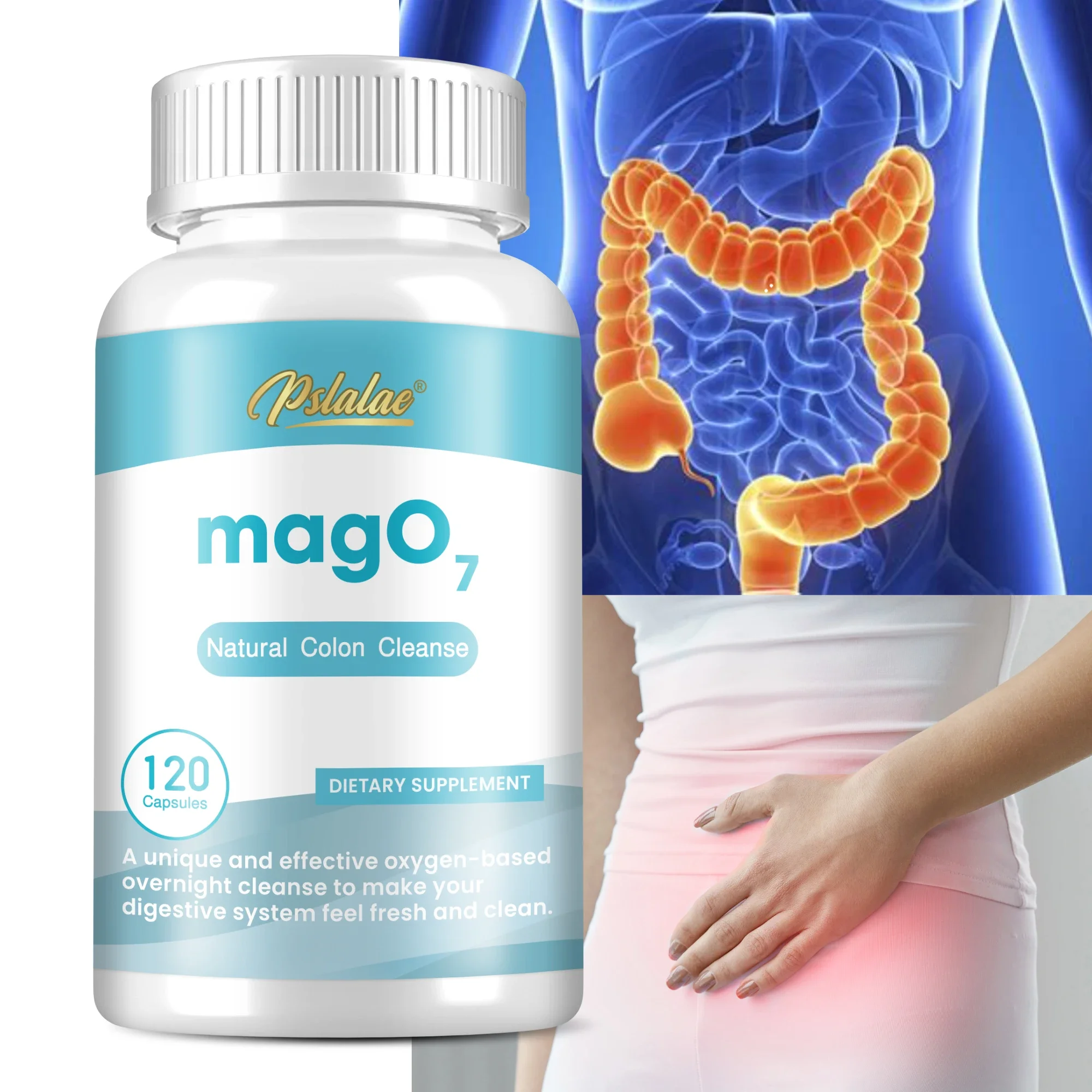 MagO7 Supplement - Promote Intestinal Cleansing, Relieve Constipation and Bloating, Promotes Bowel Regularity