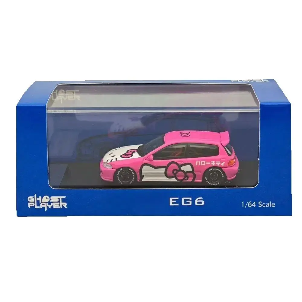 

Ghost Player 1/64 EG6 Pink Diecast Model Car Miniature Collection Auto Hobby Gift Toy Vehicle Models