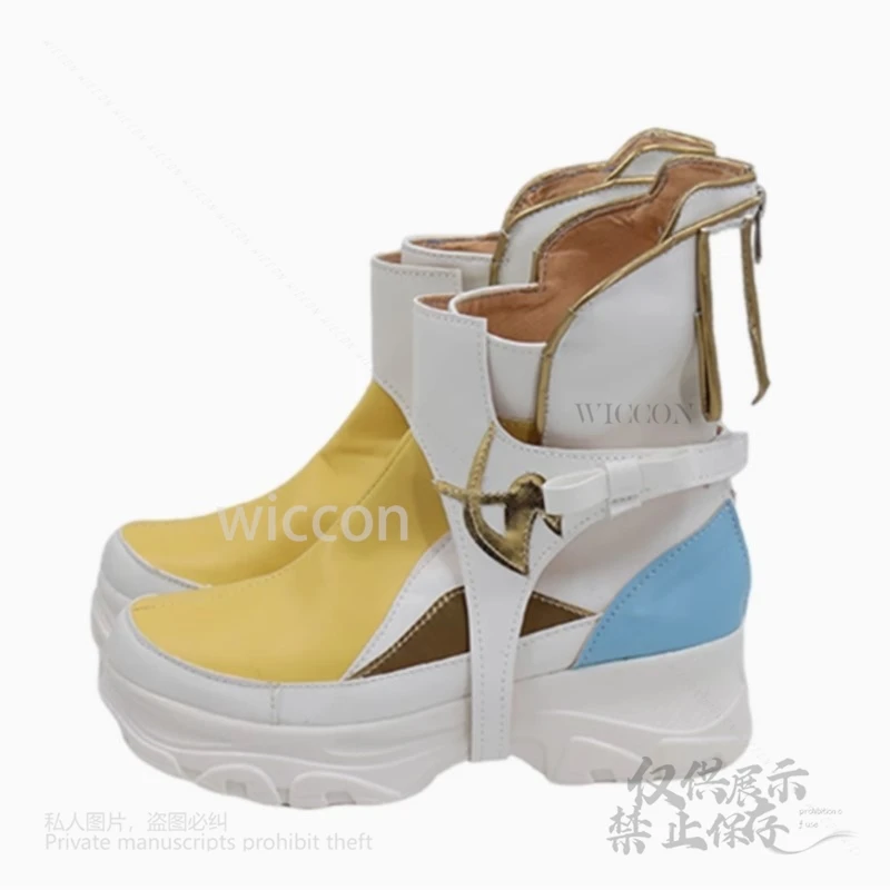 【Miss Sakura】 Juego de Anime FF14 esfeno Cosplay zapatos de cuero PU originales accesorios botas de fiesta de Halloween zapatos 35-51