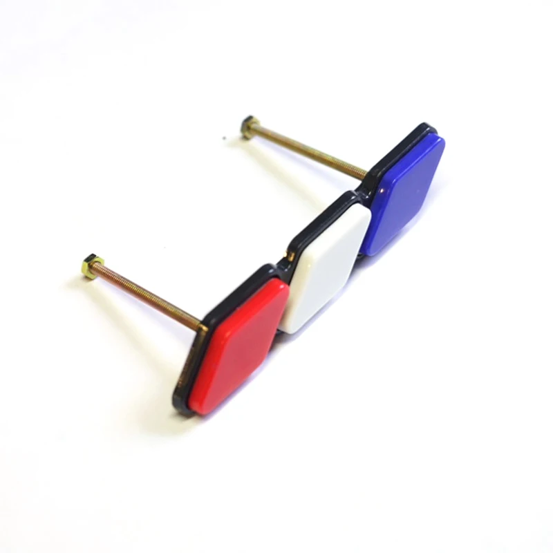 06-21Year لتويوتا FJ كروزر تريكولور علامات سيارة مصبغة شعار الملحقات الخارجية تعديل المبرد الجبهة شبكة شعار #6