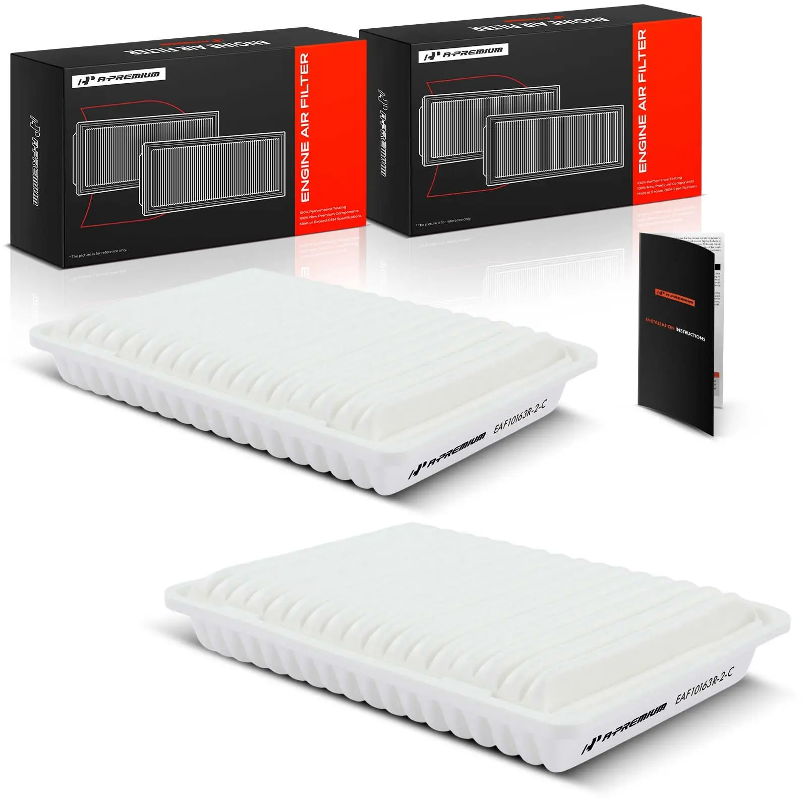 A-Premium 2pcs Engine Air Filter for Toyota Tacoma 2005-2022