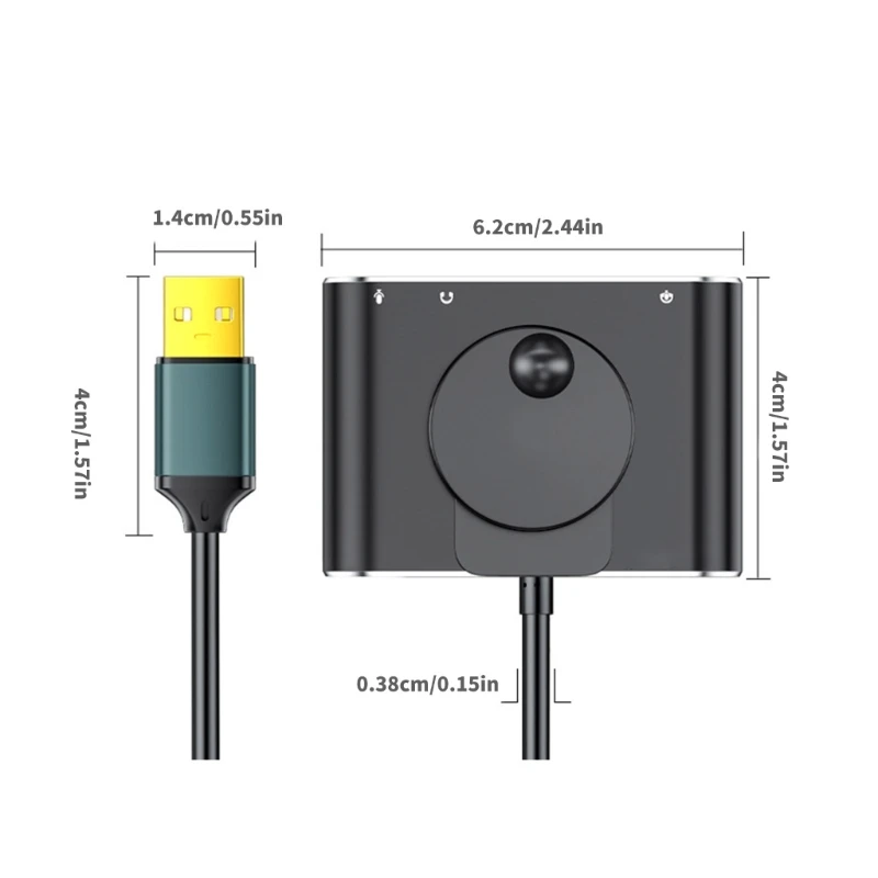 USB External Sound Card USB Adapter for PC Laptop Desktop Stereo Sound Card Dropship