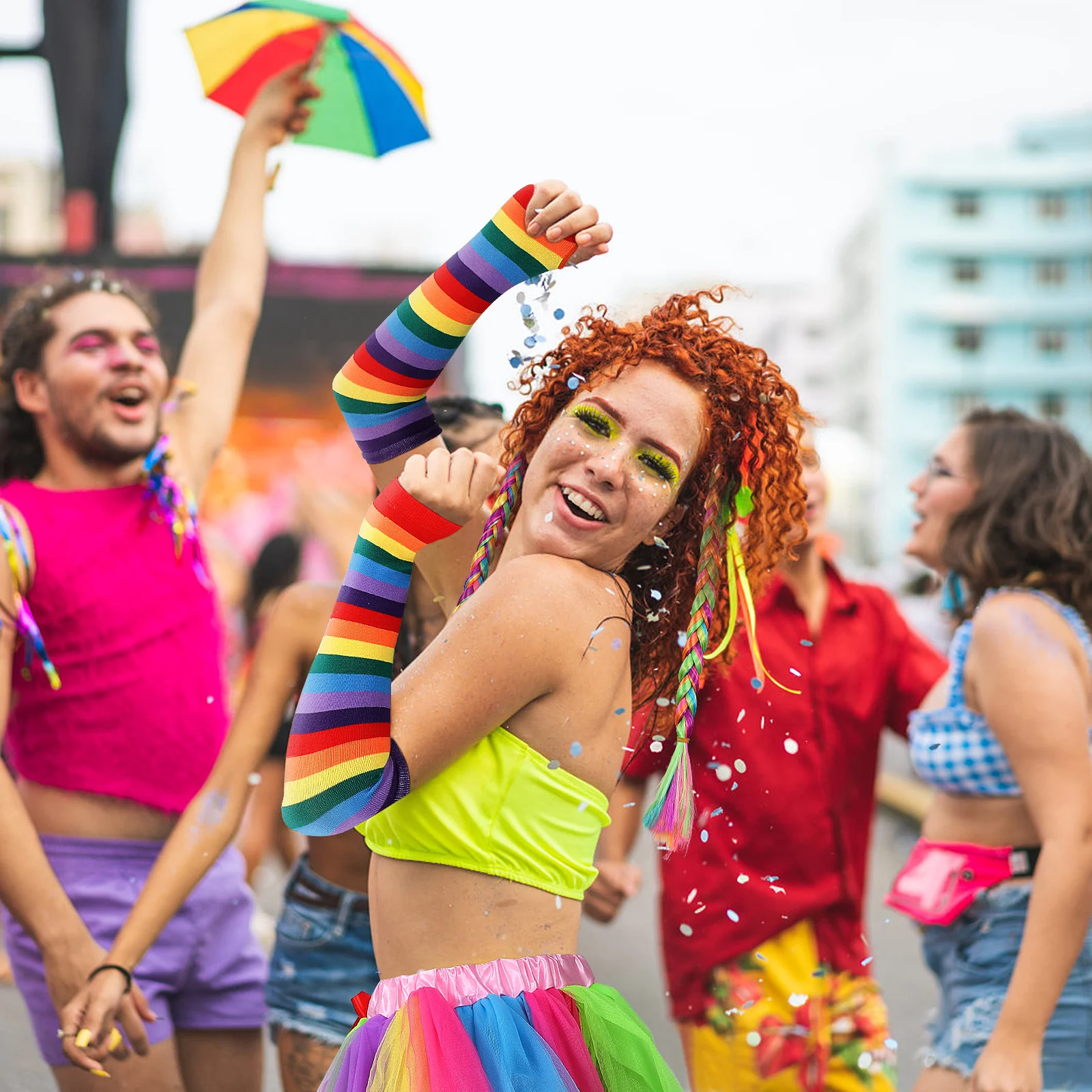 

Kids Halloween Costumes Carnival Tutu Dress Colorful Skirt Girls Birthday Party Skirts for